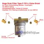 LPG Filter High Pressure incl. 8mm connections - High Capacity