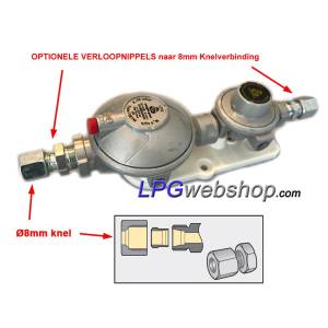 LPG Vapour Gas Pressure Reducer Regulator 50mbar - 5kg/h