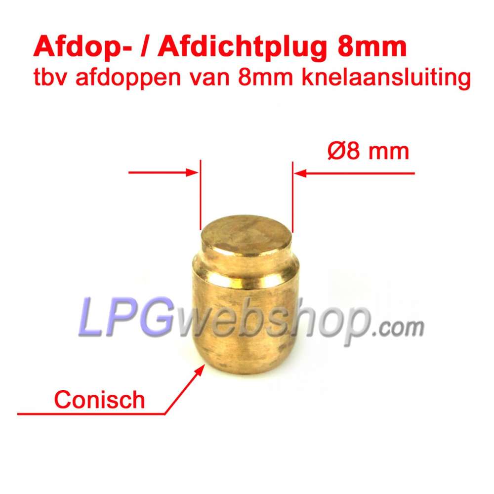 Tapón de tapa / tapón de sellado de 8 mm - para cerrar la conexión de compresión de 8 mm Tapón de tapa / tapón de sellado de 8 mm - para cerrar la conexión de compresión de 8 mm
