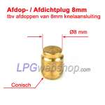 Stop plug / sealing plug 8mm - for sealing 8mm compression connection