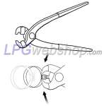 Raccord LPG-FIT Banjo-Bolt M10x1 FBB-C-04 pour tuyau en plastique LPG-XD-4 (8 mm)