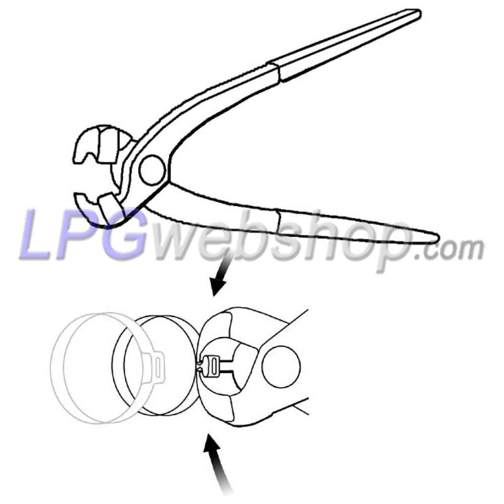 Oetiker compression ring Ø12.8mm H05 For XD-4 Thermoplastic LPG pipe Oetiker compression ring Ø12.8mm H05 For XD-4 Thermoplastic LPG pipe