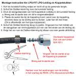 Raccord LPG-FIT Ø 8 mm 60° FSR-05-60 pour tube plastique LPG-XD-5 (10 mm)