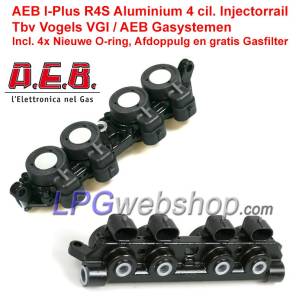 LPG Injector Rail AEB INJ R4S - AEB I-PLUS - VGI 4 Cylinder