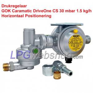 Regulador de presión GOK Caramatic DriveOne 30mbar 1,5 kg/h - Horizontal M20x1,5