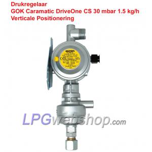 Druckregler GOK Caramatic DriveOne 30mbar 1,5kg/h - Vertikal M20