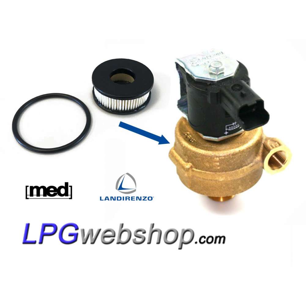 LPG Filter Natgas gasafsluiter MED 71 - Landi Renzo IG1 en LI02 LPG Filter Natgas gasafsluiter MED 71 - Landi Renzo IG1 en LI02