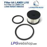 Filtre cartouche liquide (phase liquide) - Vanne gaz sur Vapo détendeur GPL Landi Renzo Li10