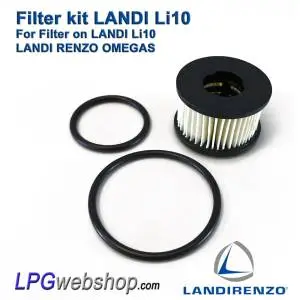 LPG Filter Liquid Gas Li10 - Valve on Landi Renzo Li10 Reducer