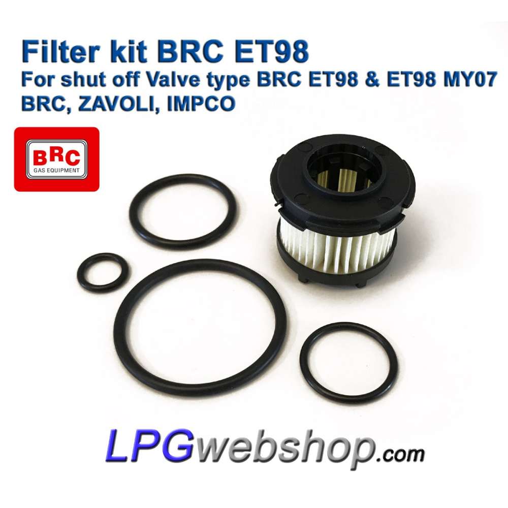 Filtro de GLP para gas líquido BRC ET98 MY07 Válvula - BRC Genius, ZAVOLI, IMPCO Filtro de GLP para gas líquido BRC ET98 MY07 Válvula - BRC Genius, ZAVOLI, IMPCO