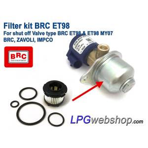 LPG-Filter Nassgas (Flüssigkeit) BRC ET98 - BRC Genius ZAVOLI IMPCO