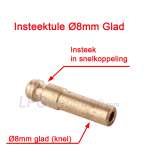 Plug-in nozzle Ø8mm smooth for quick coupling