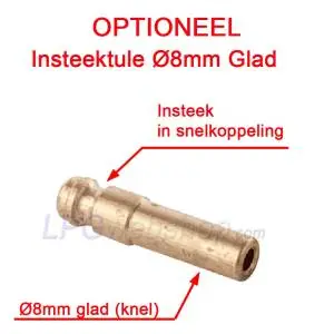Quick coupling Ø8mm compression x Insert nozzle (Low Pressure)
