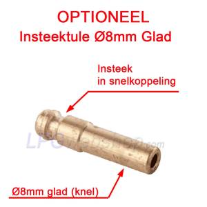 Schnellkupplung Ø8mm Kompression x Einführungstülle (Niederdruck)