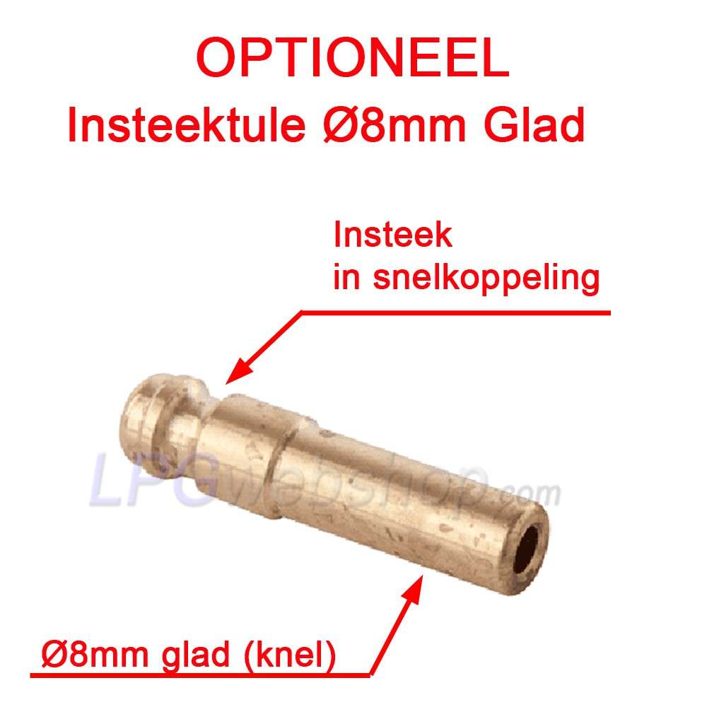Quick coupling Ø8mm compression x Insert nozzle (Low Pressure) Quick coupling Ø8mm compression x Insert nozzle (Low Pressure)