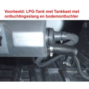 Évent inférieur en plastique pour réservoir de GPL Évacuation de gaz en combinaison avec tuyau d'évent