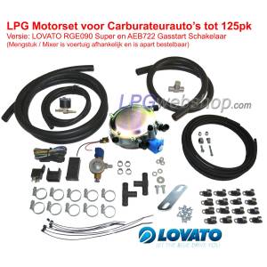 LPG-Systeem Motorset LOVATO RGE voor Carburateurauto's (excl. mengstuk)