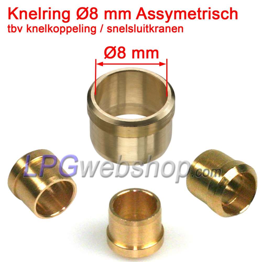 Anello di compressione Ø8 mm Asimmetrico per accoppiamento a compressione Anello di compressione Ø8 mm Asimmetrico per accoppiamento a compressione