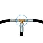 T-Piece 3x 1/2" UNF 3x External Thread for Filling Hose