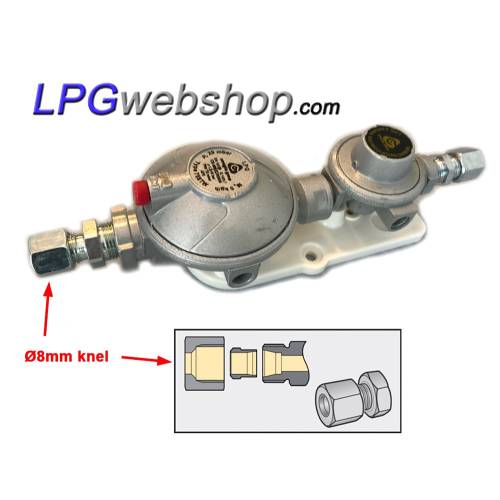 Kit Détendeur de pression (30 mbar) avec filtre et connexions au réservoir GPL / bouteille de gaz