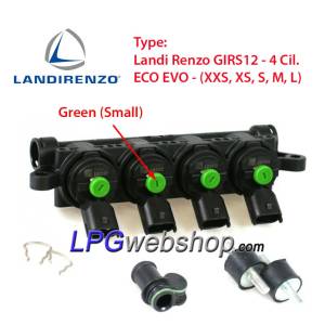 Rail 4 injetores Landi Renzo GIRS12 ECO EVO - (XXS, XS, S, M, L)