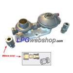 Pressure Regulator Kit (50 mbar) with filter and connections to LPG Tank / Gas Bottle