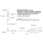 Pressure Regulator Kit (50 mbar) with filter and connections to LPG Tank / Gas Bottle