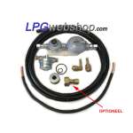 Pressure Regulator Kit (50 mbar) with filter and connections to LPG Tank / Gas Bottle