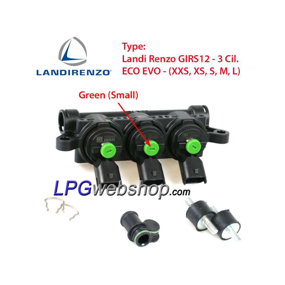 Rail 3 Iniettori Landi Renzo GIRS12 ECO EVO - (XXS, XS, S, M, L) Rail 3 Iniettori Landi Renzo GIRS12 ECO EVO - (XXS, XS, S, M, L)