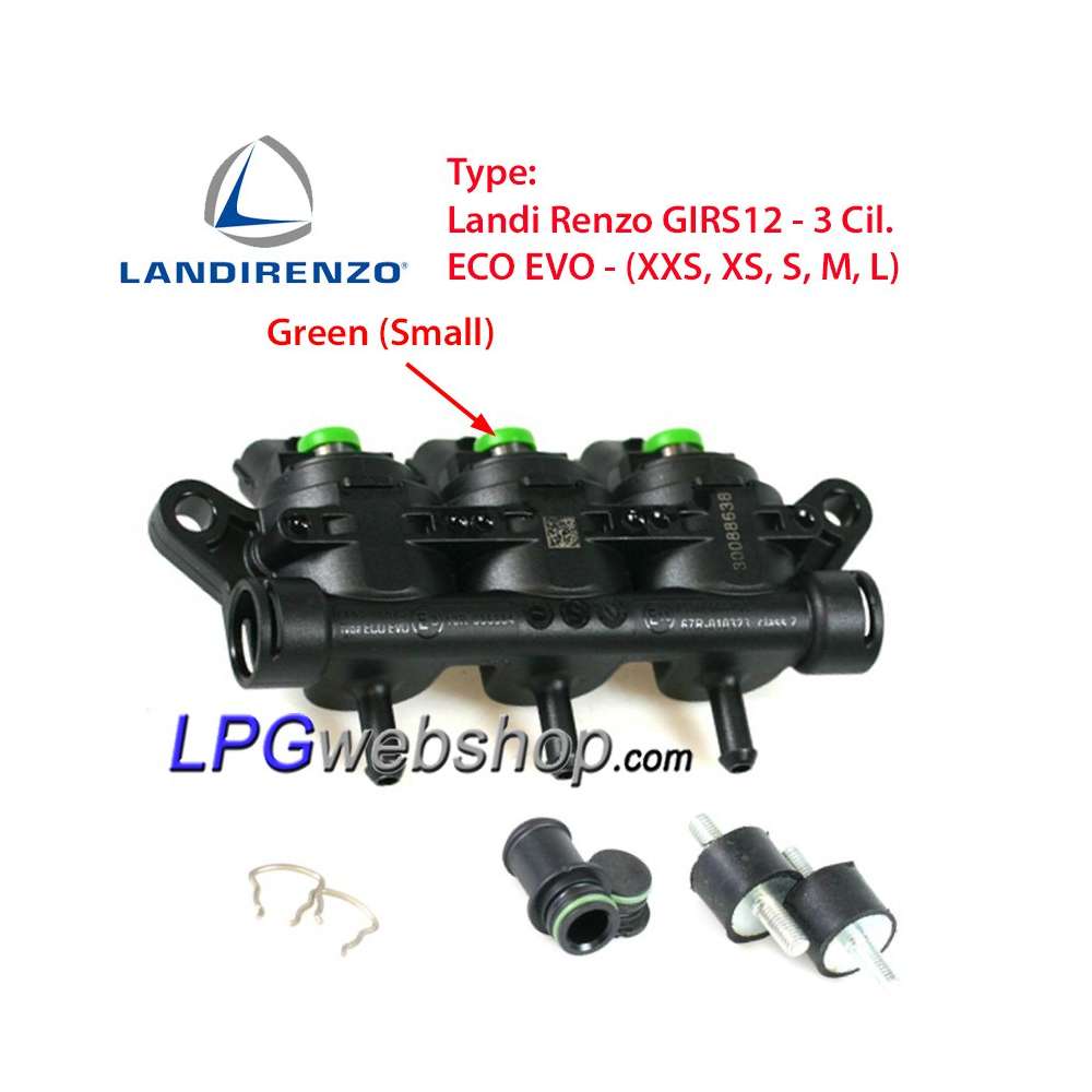 Landi Renzo Rail 3 Injektoren GIRS12 ECO EVO - (XXS, XS, S, M, L) Landi Renzo Rail 3 Injektoren GIRS12 ECO EVO - (XXS, XS, S, M, L)