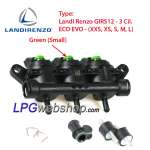 Landi Renzo Injectorrail 3 cil. GIRS12 ECO EVO - Groen (Small)