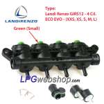 Rail 4 Injecteurs Landi Renzo GIRS12 ECO EVO - Vert (petit)