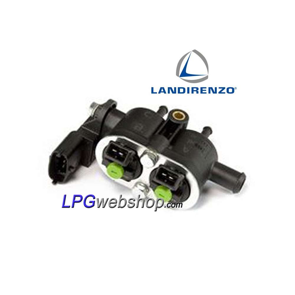 Landi Renzo Injectorrail RGI MED - 2x LPG Injectoren - Incl. Druksensor Landi Renzo Injectorrail RGI MED - 2x LPG Injectoren - Incl. Druksensor