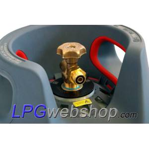 Bouteille de gaz GPL composite légère de 12,7 L avec OPD rechargeable jusqu'à 80 %