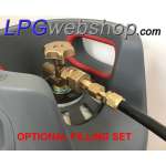 Bombola gas GPL 12,7 L leggera in composito con OPD ricaricabile fino all'80%