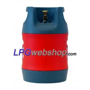 18.2L Lightweight composite LPG gas bottle with OPD Refillable up to 80%