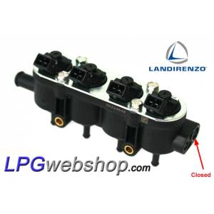 Rail 4 Iniettori Landi Renzo RGI MED GI 25 Senza Presa Sensore