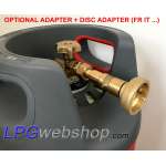 Bombola gas GPL 24,5 L leggera in composito con OPD ricaricabile fino all'80%