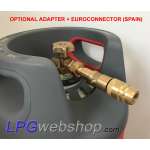 24.5L Lightweight composite LPG gas bottle Refillable to 80% OPD valve