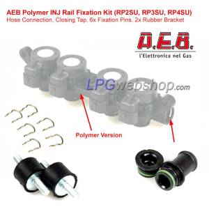 Kit di montaggio Rail iniettori AEB Plastic I-Plus (Landi Renzo EVO-P)