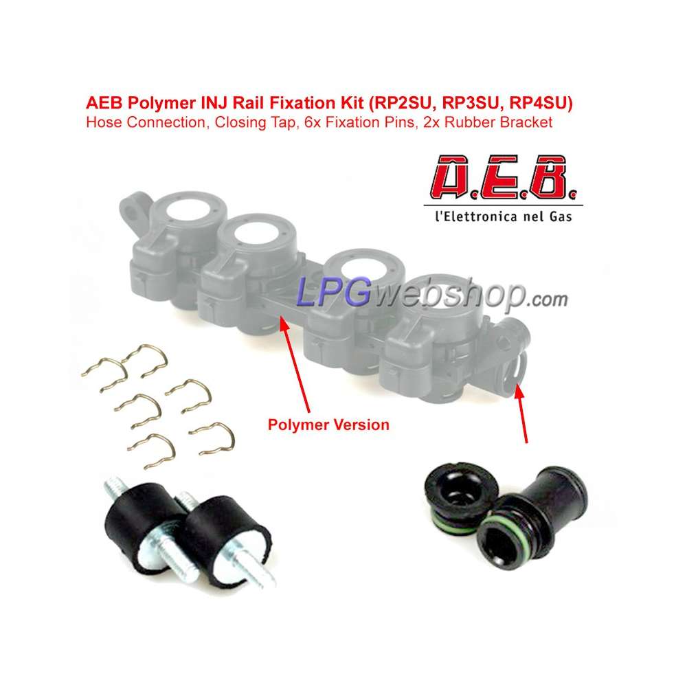 Kit di montaggio Rail iniettori AEB Plastic I-Plus (Landi Renzo EVO-P) Kit di montaggio Rail iniettori AEB Plastic I-Plus (Landi Renzo EVO-P)