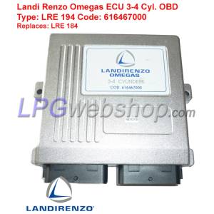 Calculador de gas ECU Landi 3-4 Cil LRE194 OBD - Landi Renzo Omegas - Eurogas Omegas - Landi LSI