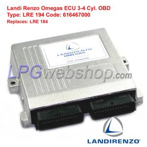 Gascomputer ECU Landi 3-4 Cil LRE194 OBD - Landi Renzo Omegas - Eurogas Omegas - Landi LSI
