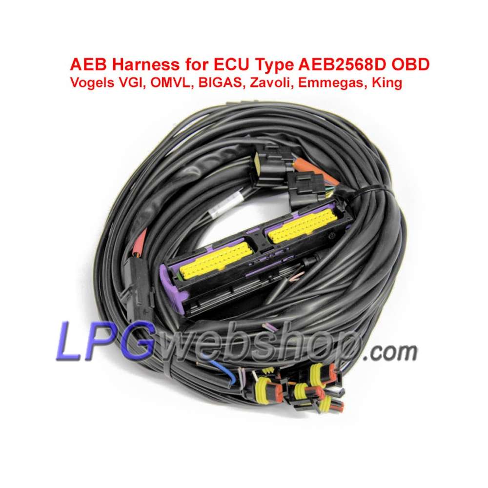 Faisceau de câbles AEB 5-6-8 cylindres pour AEB2568D OBD - Vogels, BIGAS, OMVL, Emmegas, King, etc. Faisceau de câbles AEB 5-6-8 cylindres pour AEB2568D OBD - Vogels, BIGAS, OMVL, Emmegas, King, etc.