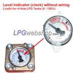 LPG Tank clock for level indication without sensor/wiring