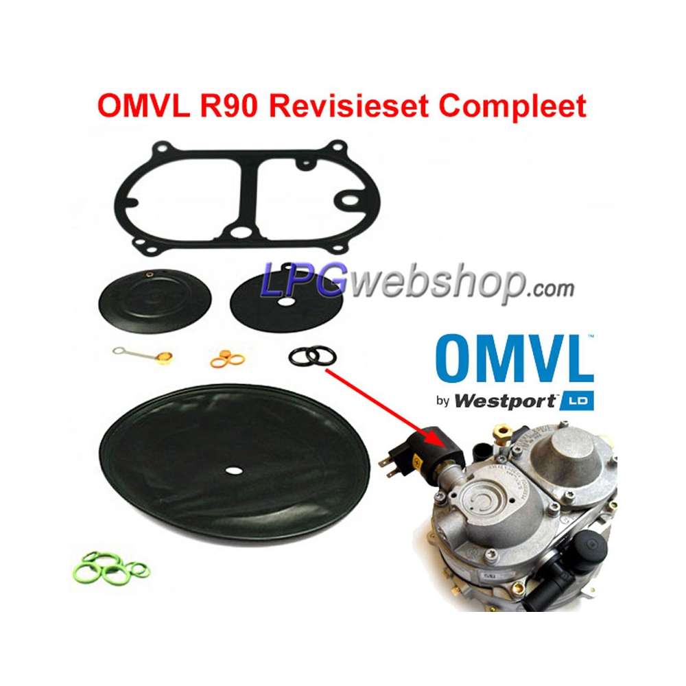Compl. Revisieset OMVL R90 E Verdamper LPG (Normal en Super) Compl. Revisieset OMVL R90 E Verdamper LPG (Normal en Super)