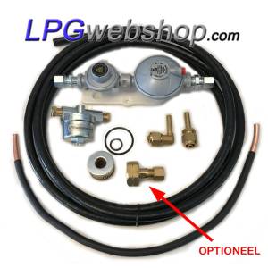 Kit Détendeur de pression (30 mbar) avec filtre et connexions au réservoir GPL / bouteille de gaz