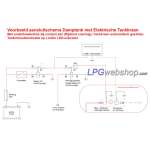 LPG LED indicator 9 LEDs Livello Content indicator without Switch