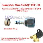 Verbindungsstück gerade LPG-FIT Flare-Nut 5/16" UNF (FNF-05-E) für Kunststoffrohr LPG-XD-5 (10mm)