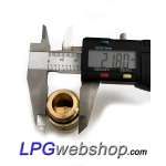 LPG Adapter - Spain LPG nipple - EURO-Connector - W21.8 connection - without non-return valve